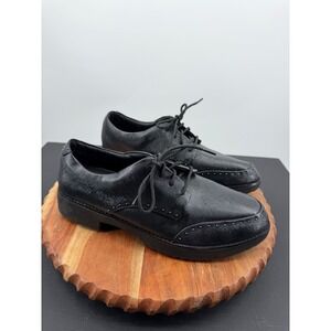 FitFlop T27-090 Keely Microstud Brogue Oxford Shoes black textured womens 9